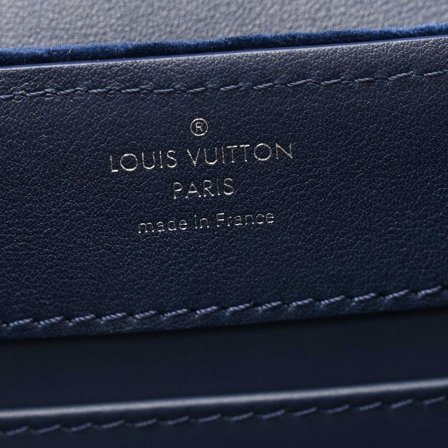 Velvet Crystal Capucines Mini Midnight Blue