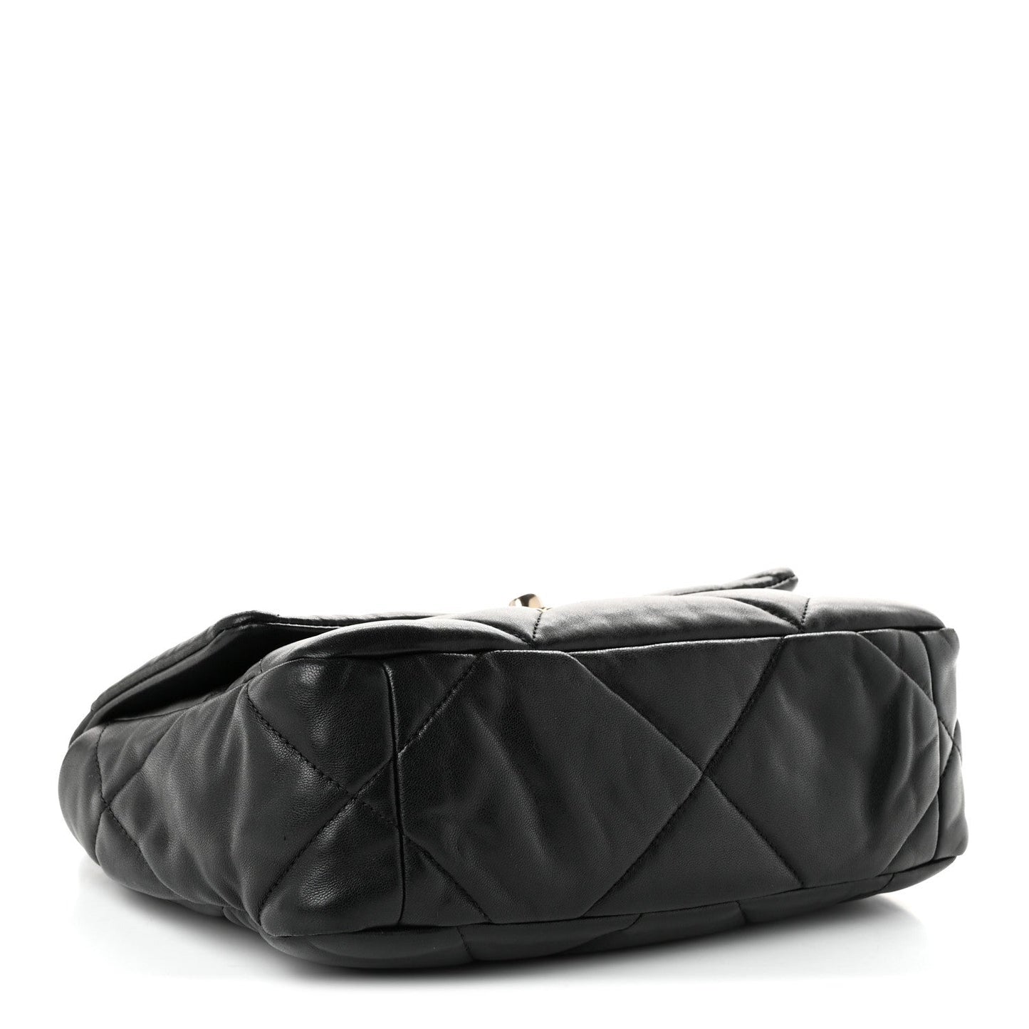 Lambskin Quilted Medium Chanel 19 Flap Black