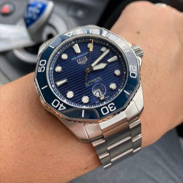 Tag Heuer Aquaracer Professional 300 Automatic Blue Dial Silver Steel Strap Watch for Men - WBP201B.BA0632