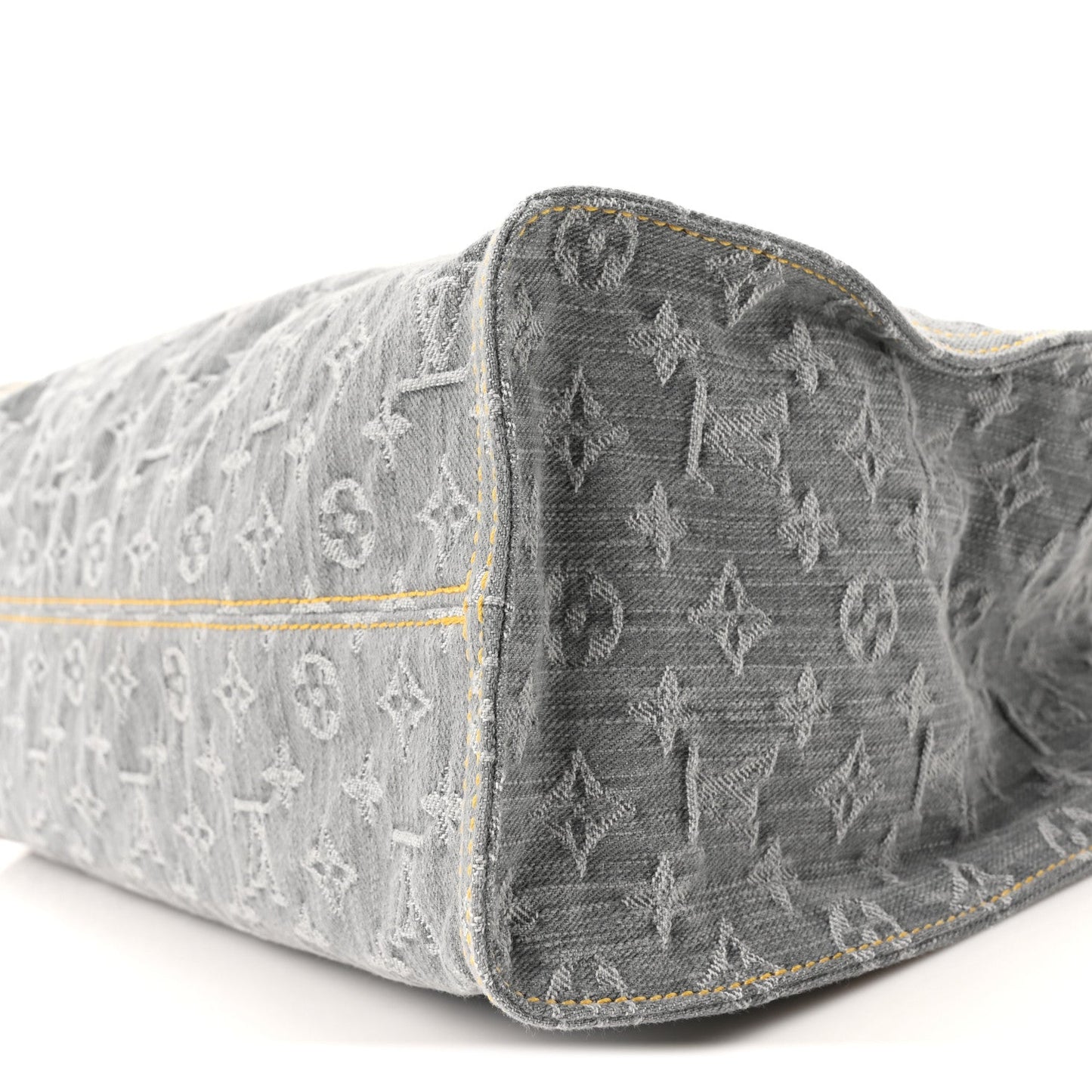Monogram Denim Onthego MM Washed Gray