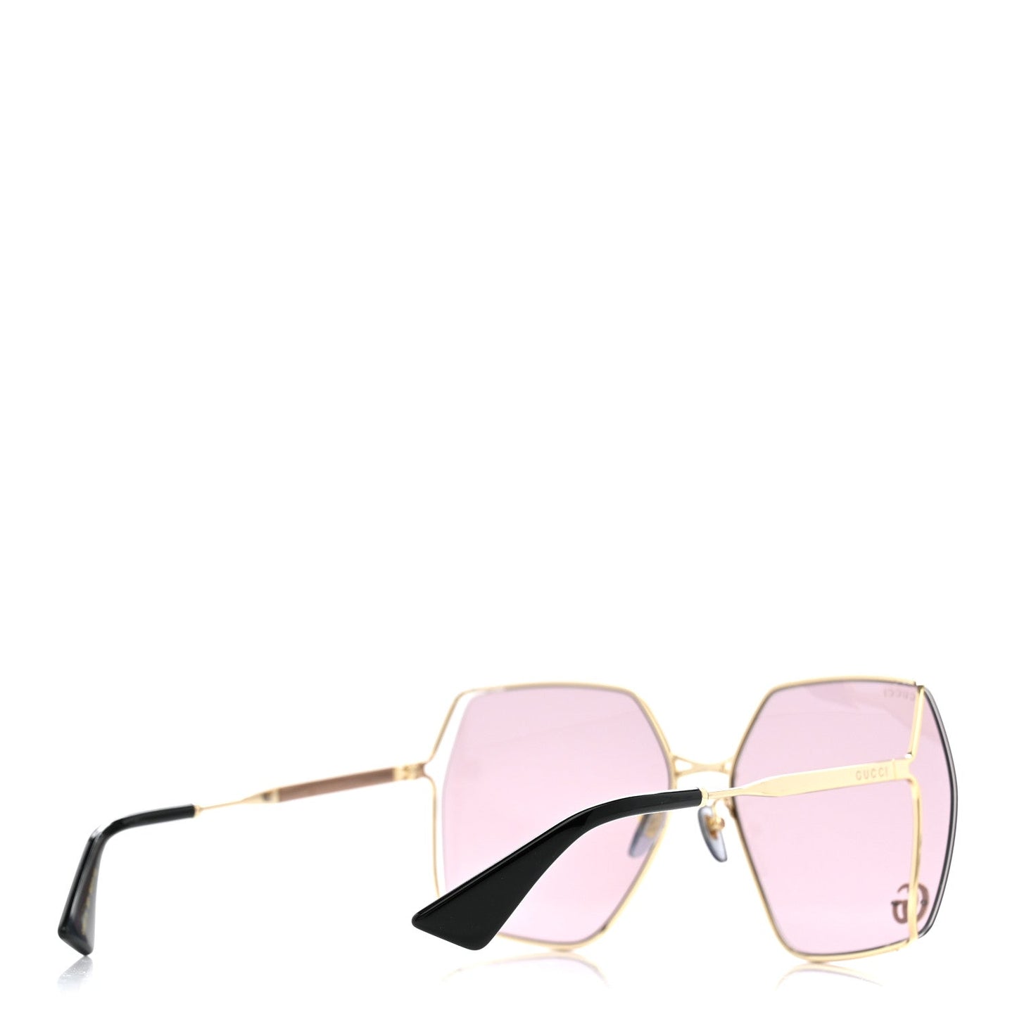 Oversized Sunglasses GG0817S Purple Gold