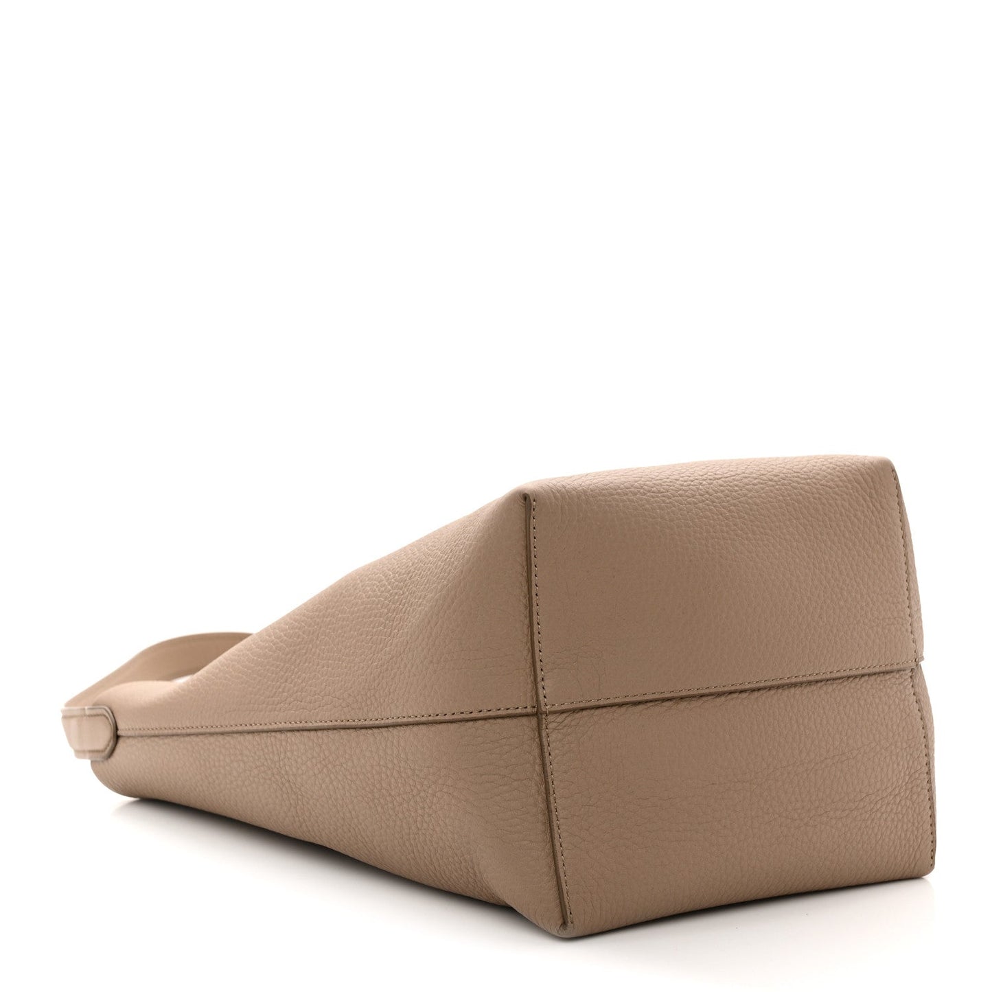 Grained Calfskin Medium N/S Park Tote Dark Taupe