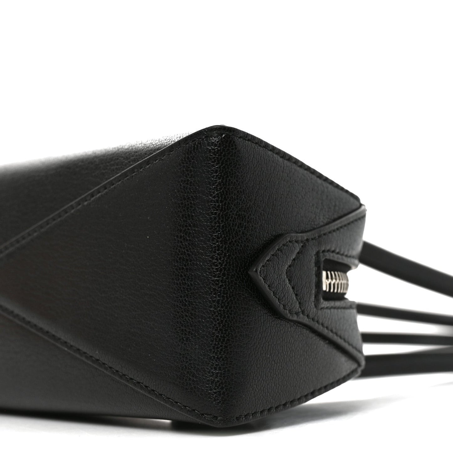 Shiny Goatskin Small Le Teckel Bag Black