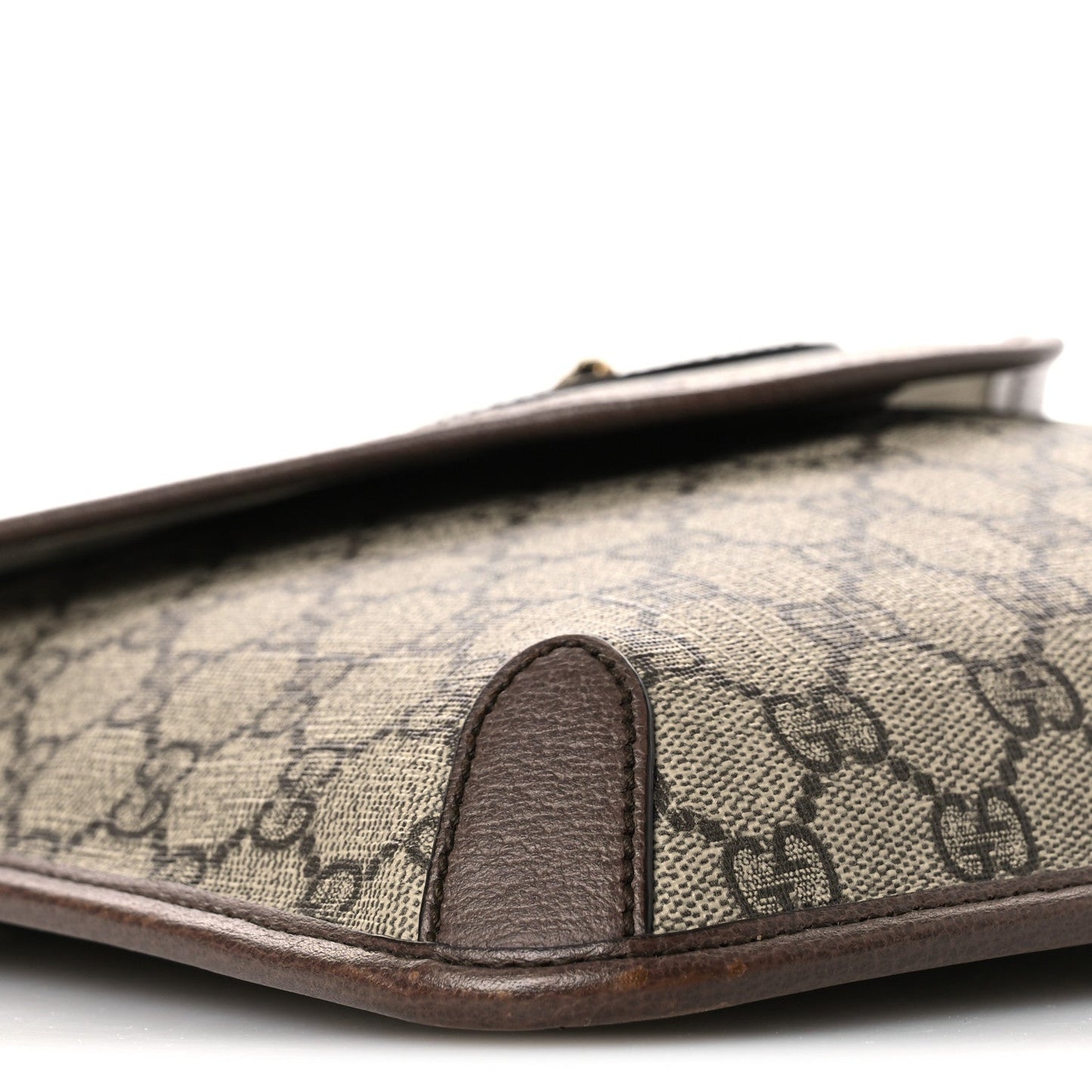 GG Supreme Monogram Web Medium Neo Vintage Flap Messenger Bag Beige New Acero