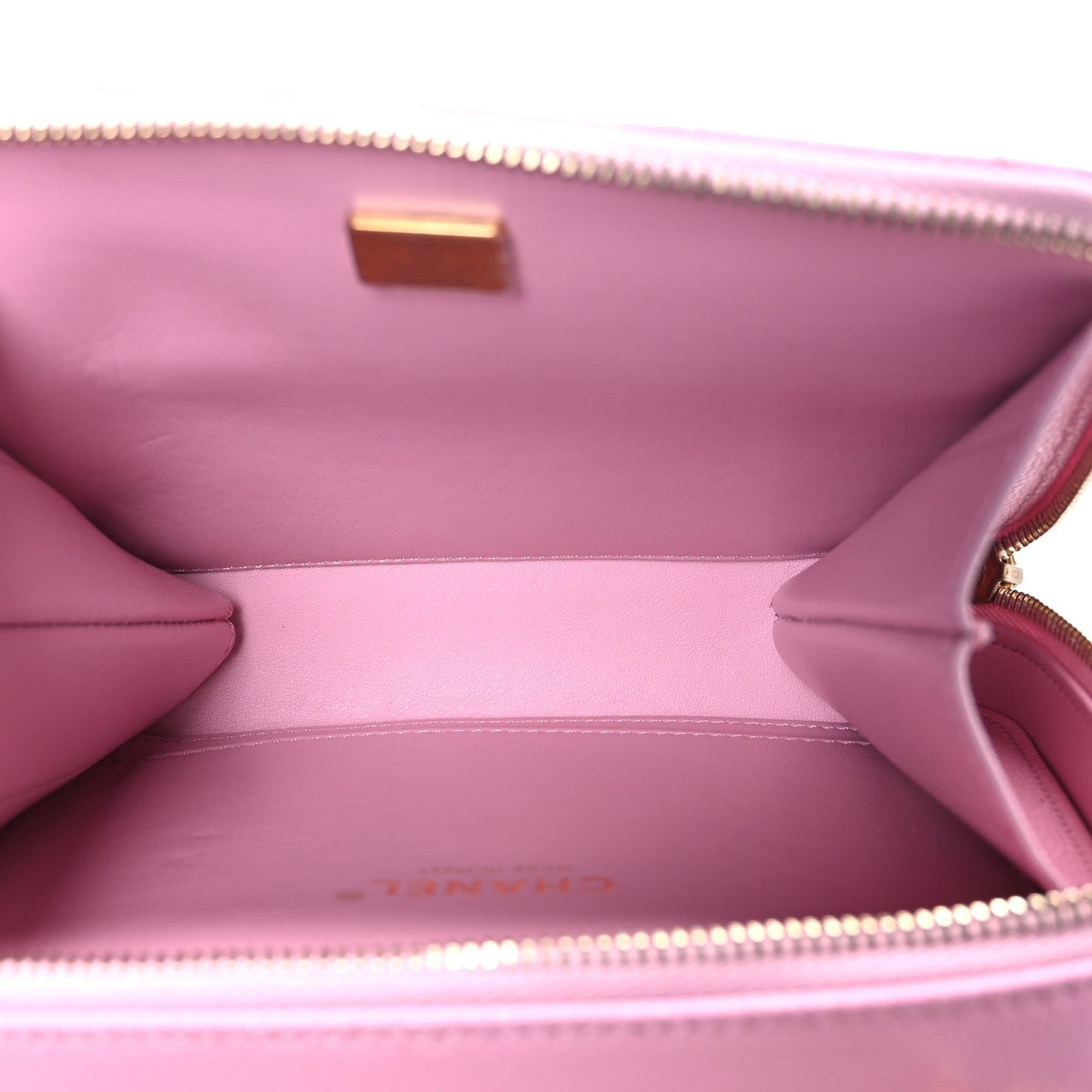 Caviar Quilted Pick Me Up Small Vanity Case Dark Pink