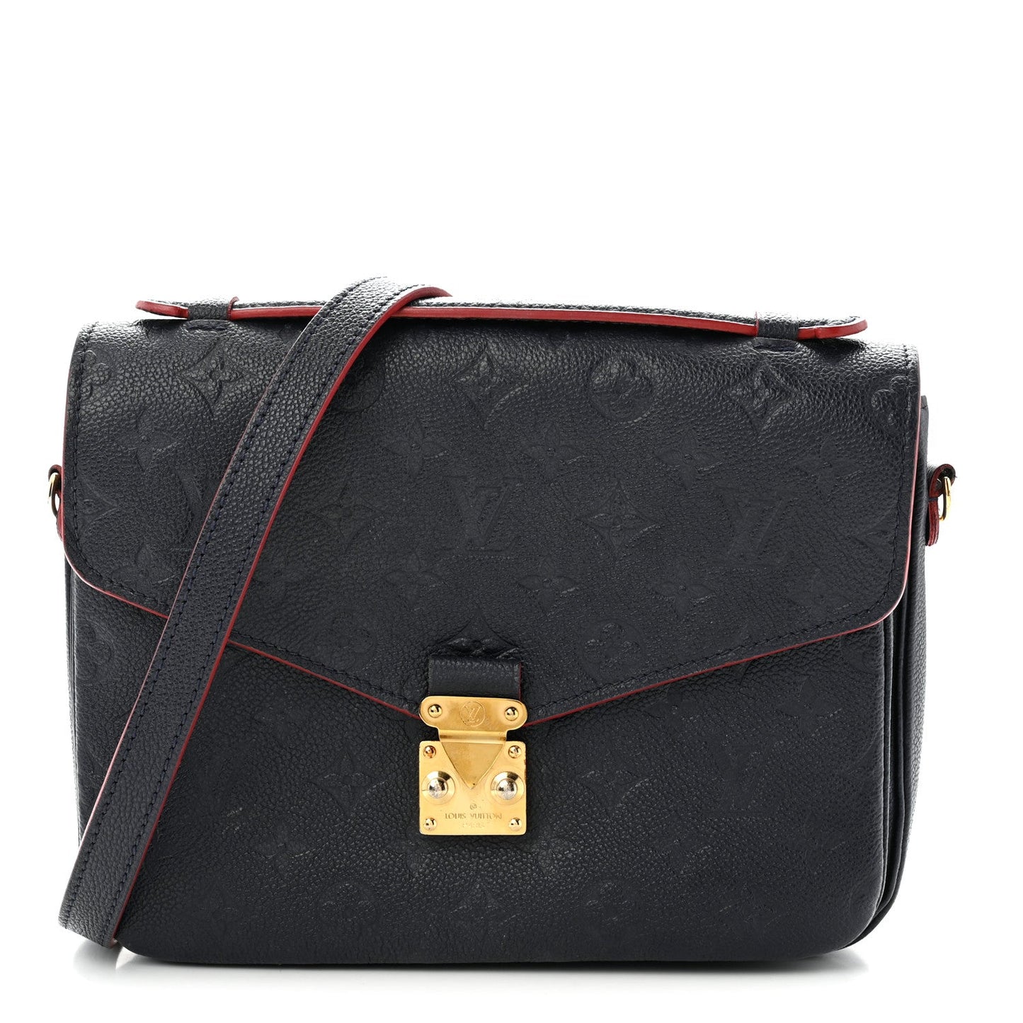 Empreinte Pochette Metis  Marine Rouge