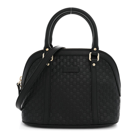 Microguccissima Mini Dome Bag Black