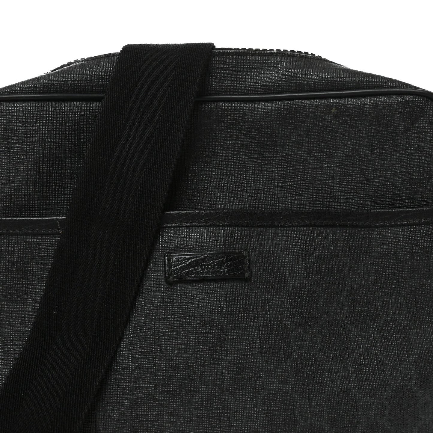GG Supreme Monogram Messenger Bag Black Grey