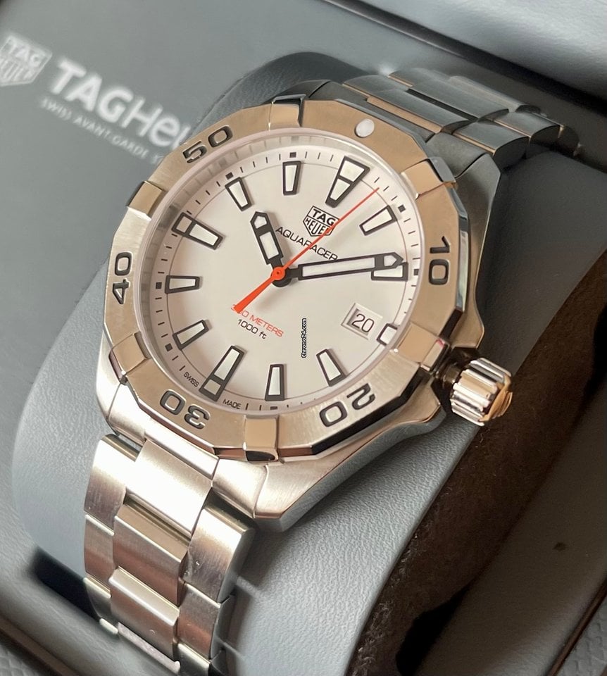 Tag Heuer Aquaracer White Dial Watch for Men - WBD1111.BA0928
