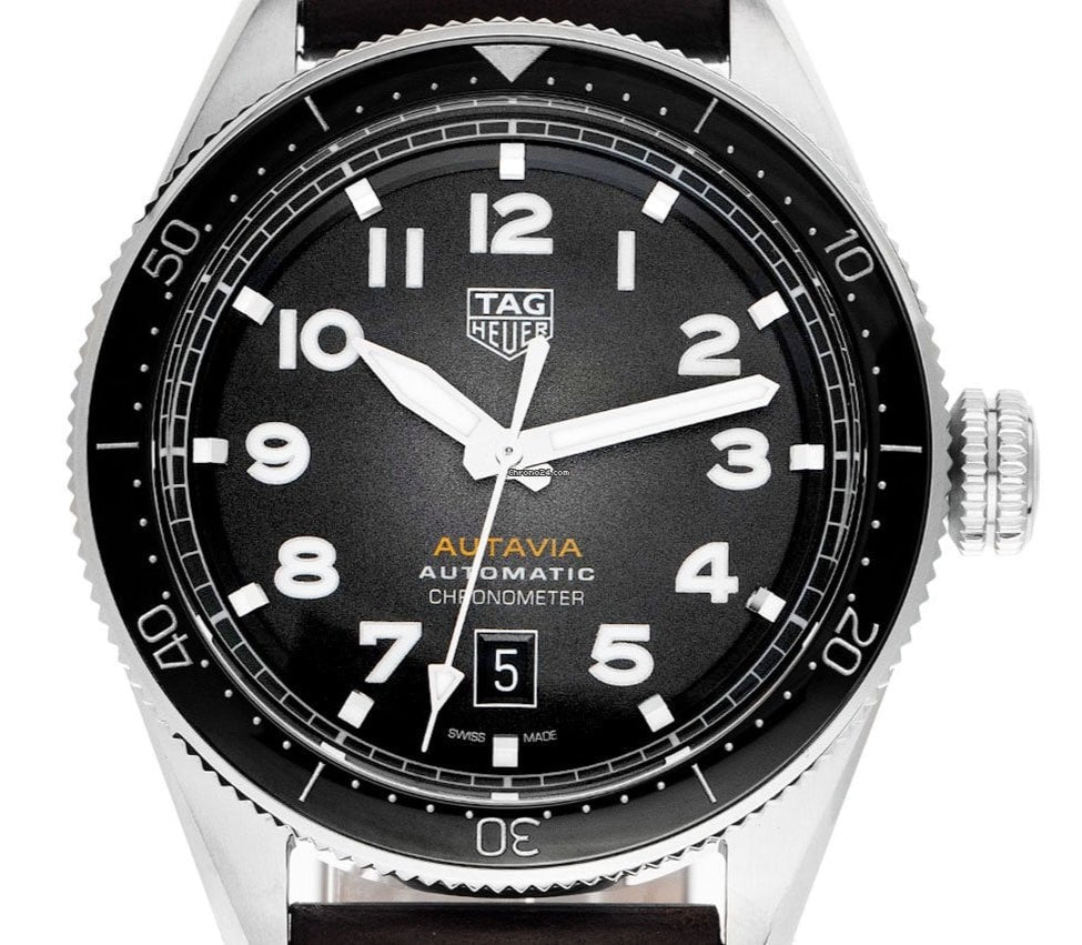 Tag Heuer Autavia Automatic Grey Dial Watch for Men - WBE5114.FC8266