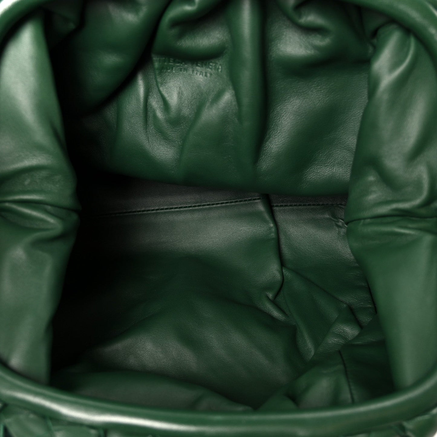 Nappa Maxi Intrecciato The Pouch Oversized Clutch Racing Green