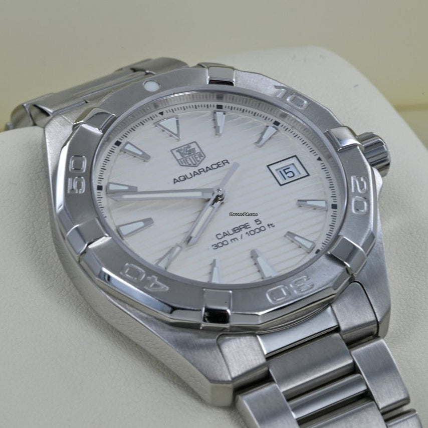 Tag Heuer Aquaracer White Dial Watch for Men - WAY2111.BA0928