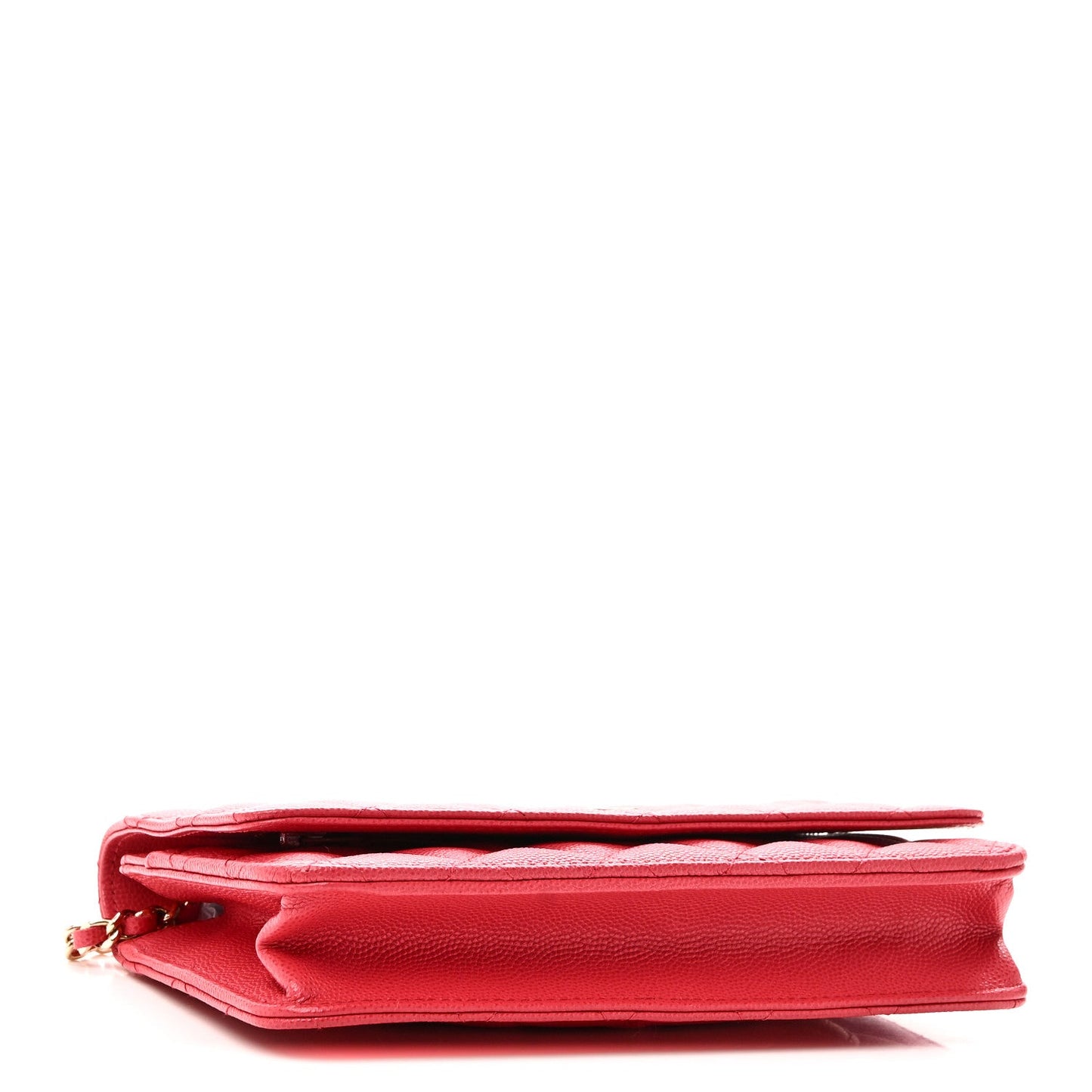 Caviar Quilted Wallet on Chain WOC Pink