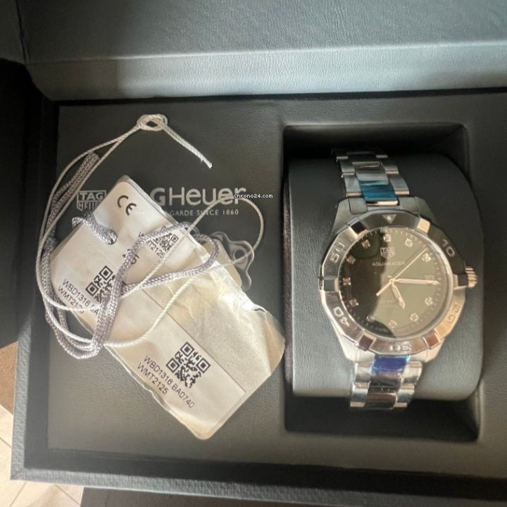 Tag Heuer Aquaracer Diamonds Emerald Green Dial Watch for Women - WBD1316.BA0740