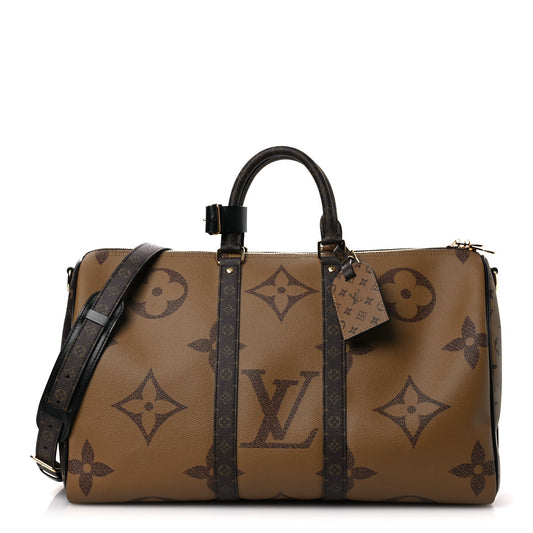 Reverse Monogram Giant Keepall Bandouliere 45