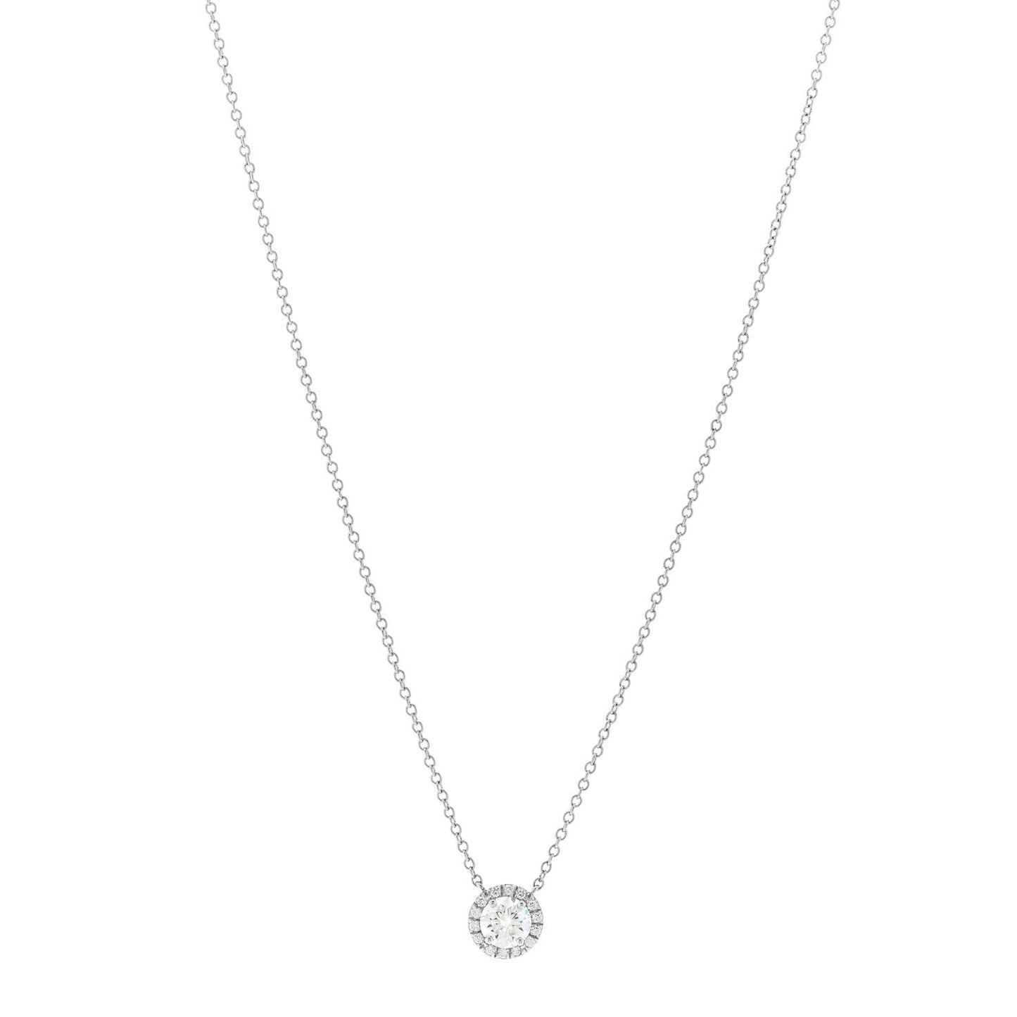 Platinum Diamond .41ct Soleste Pendant Necklace