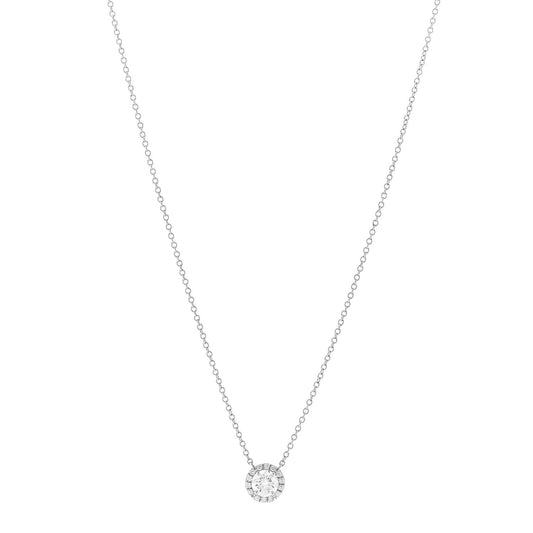Platinum Diamond .41ct Soleste Pendant Necklace