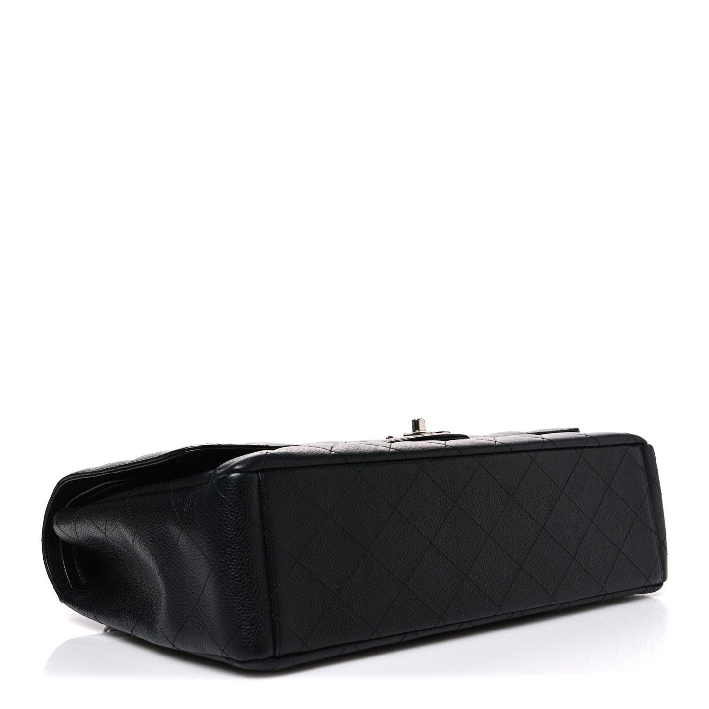 Caviar Quilted Maxi Double Flap Black