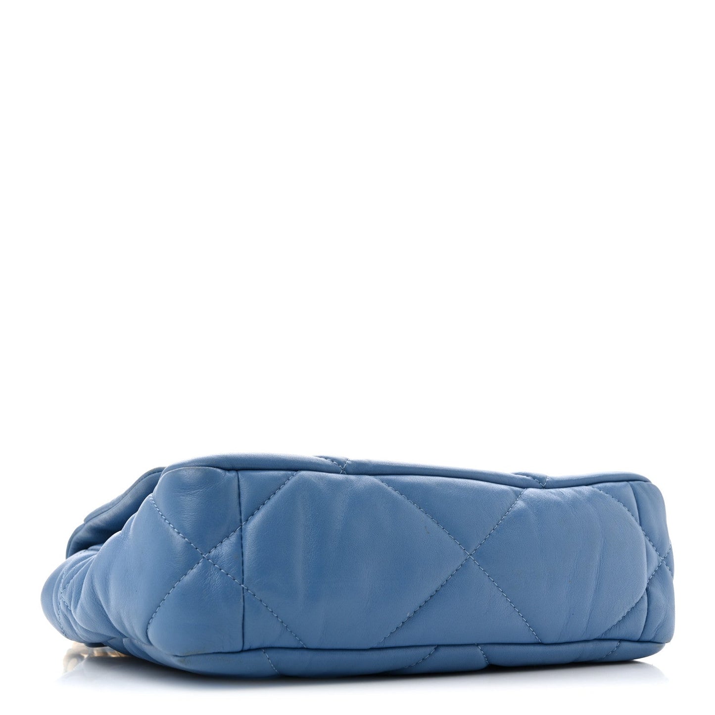 Lambskin Quilted Medium Chanel 19 Flap Blue