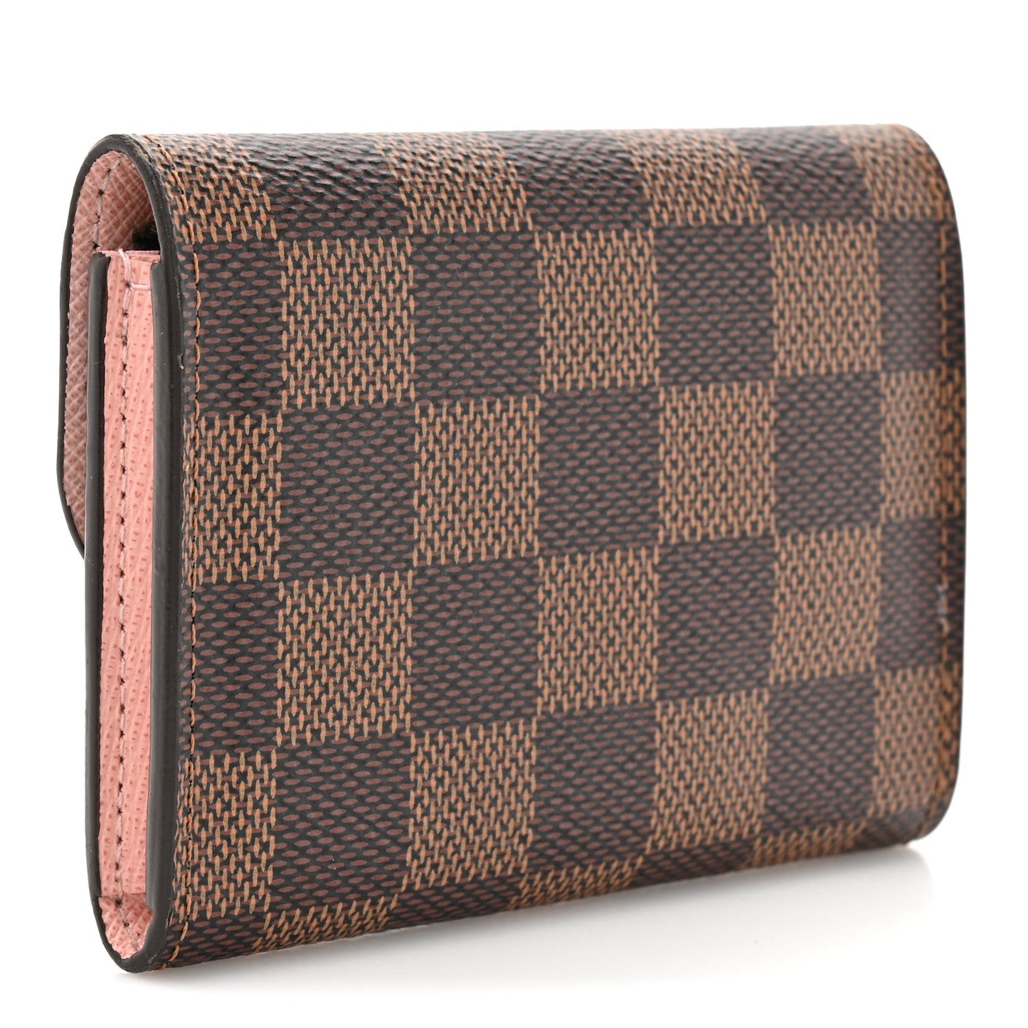 Damier Ebene Rosalie Coin Purse Rose Ballerine