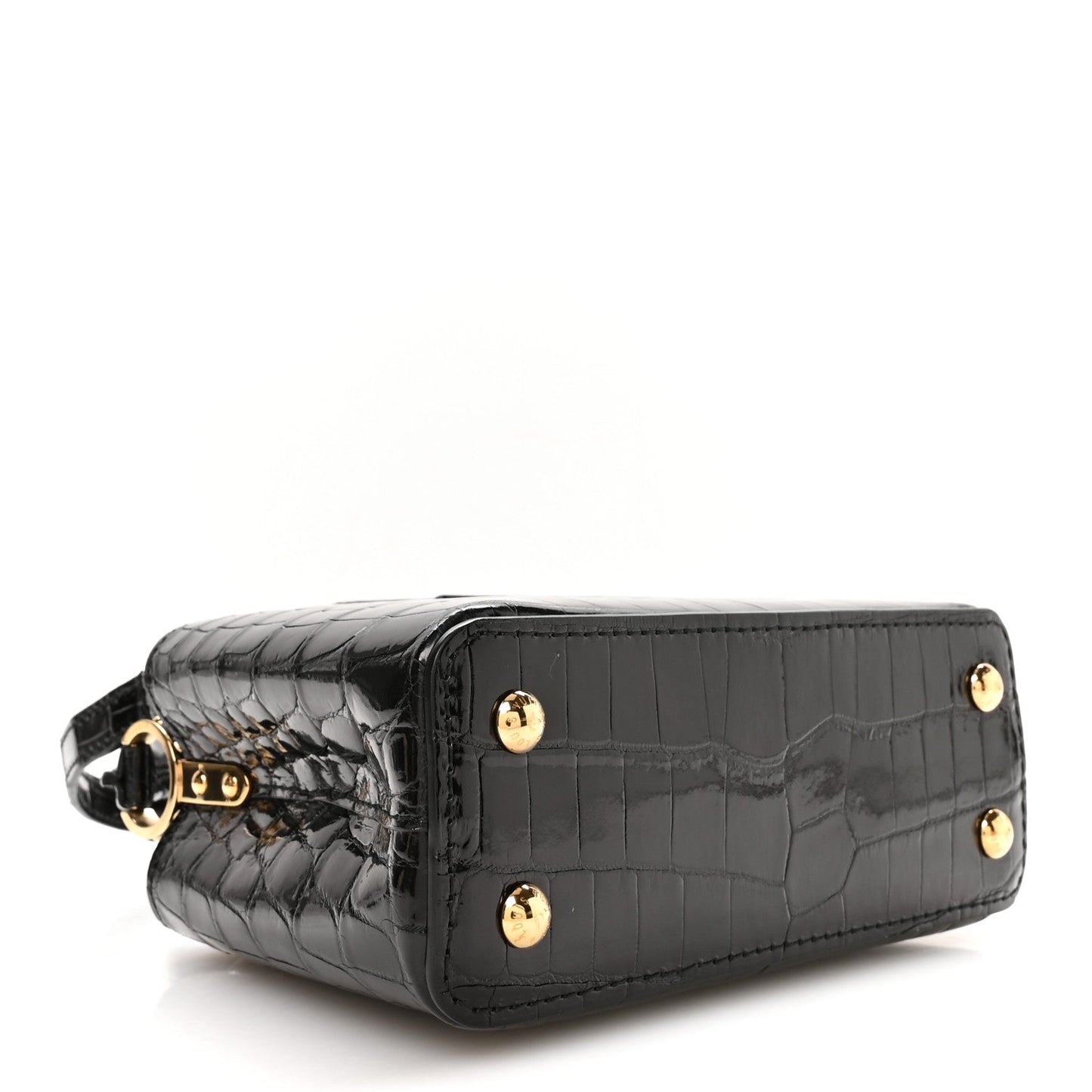Crocodile Mini Capucines Black