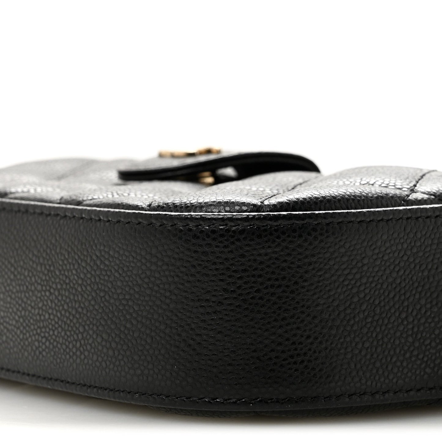 Caviar Quilted Chain Camera Bag Black