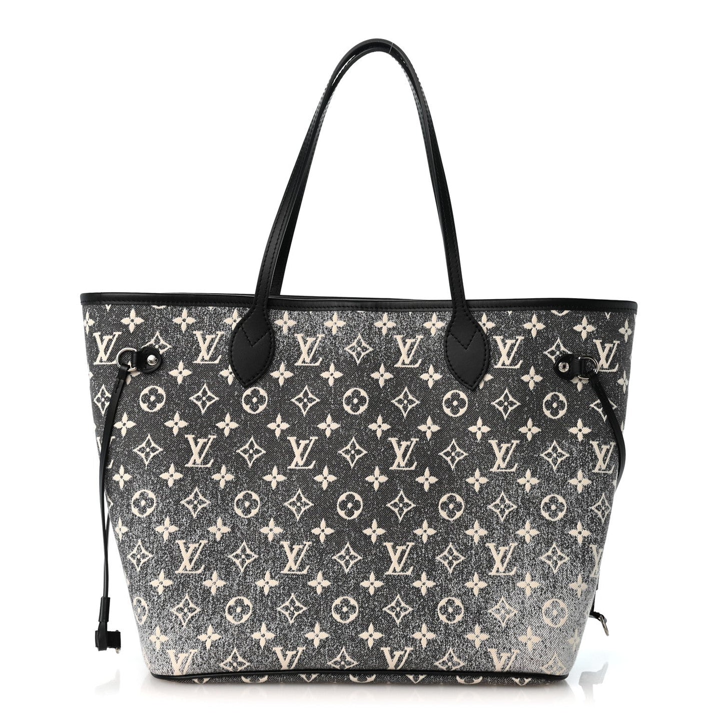 Denim Monogram Jacquard Neverfull MM Grey