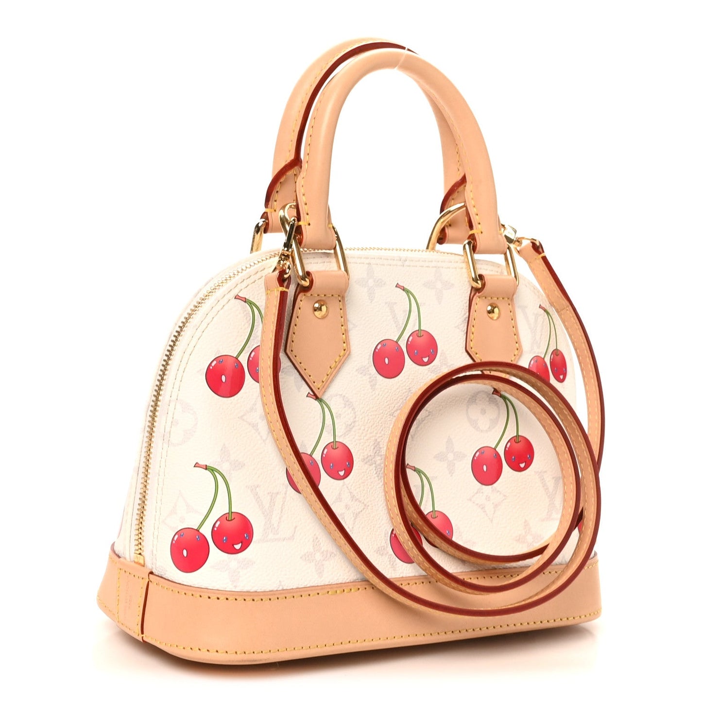 LV X TM Monogram Cerises Alma BB White