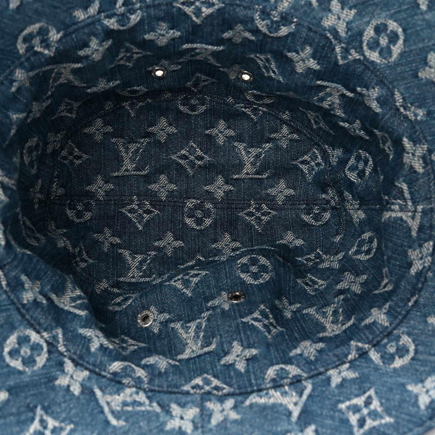 Monogram Denim Transformable Bob Bucket Hat 58 Blue