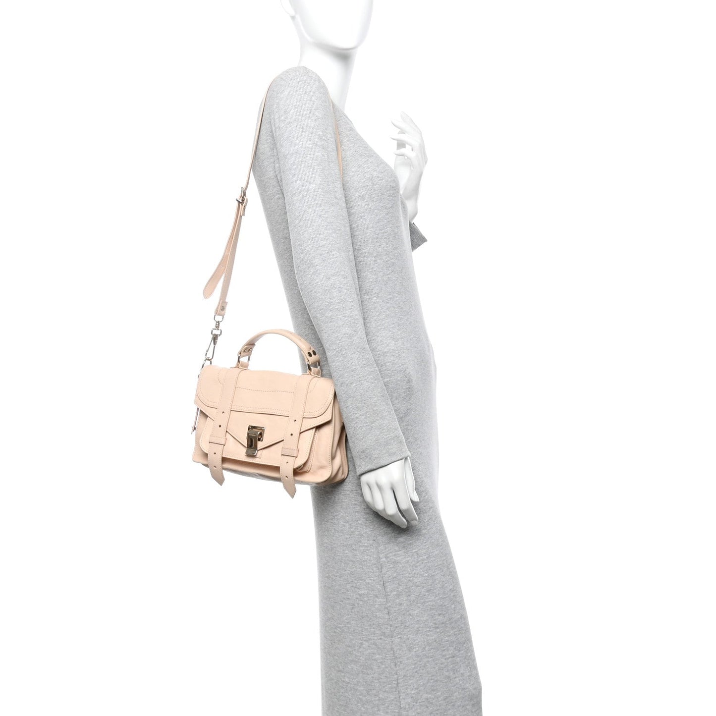 Lambskin Tiny PS1 Satchel Nude
