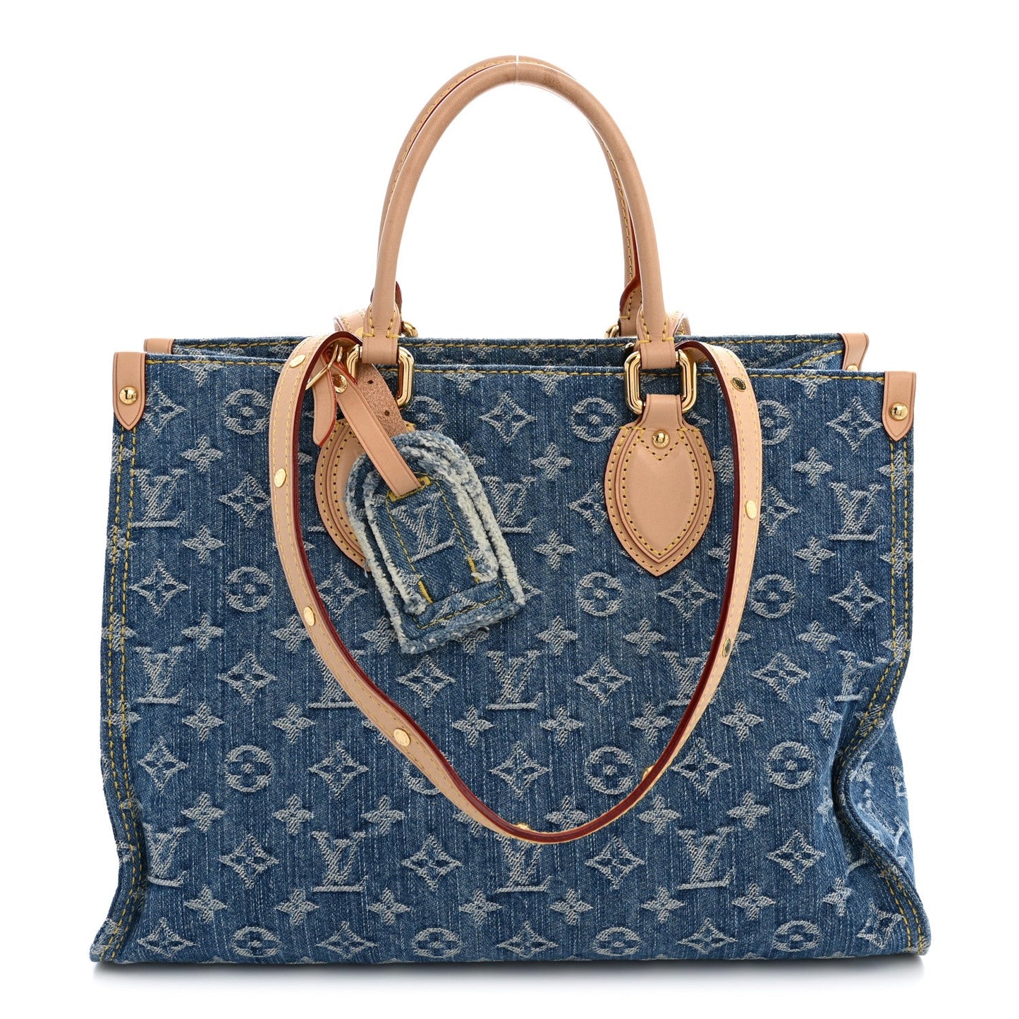 Monogram Denim Onthego MM Blue