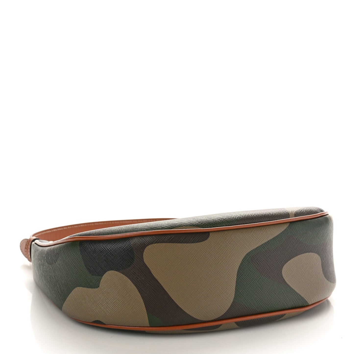 Canvas Calfskin Camouflage Ava Logo Triomphe Shoulder Bag Khaki