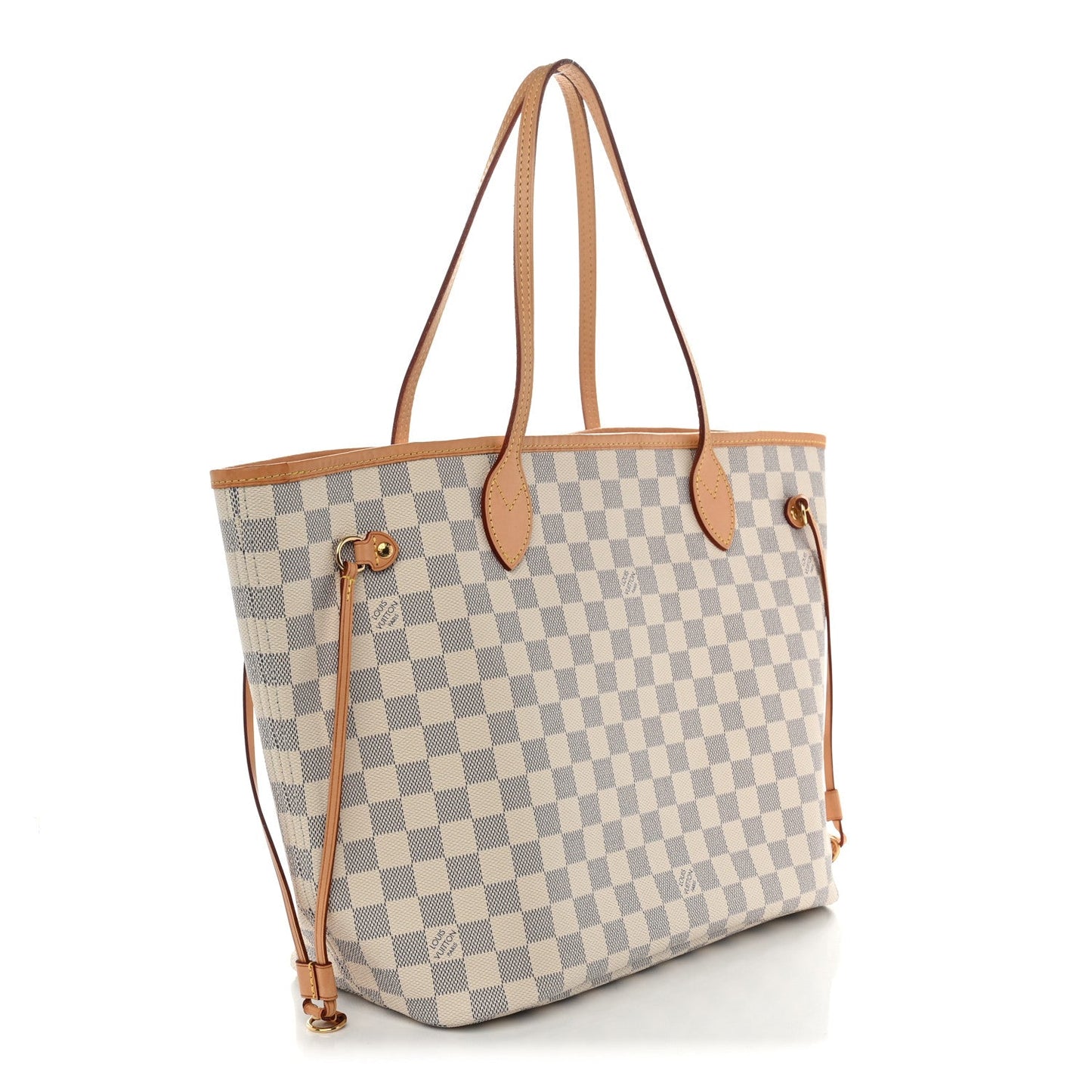 Damier Azur Neo Neverfull MM Rose Ballerine