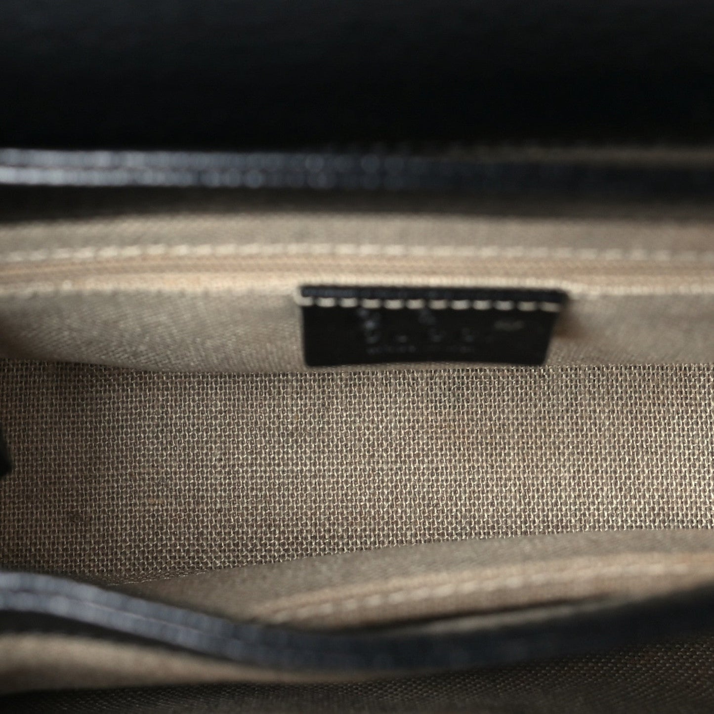 Dollar Calfskin Interlocking G Crossbody Bag Black