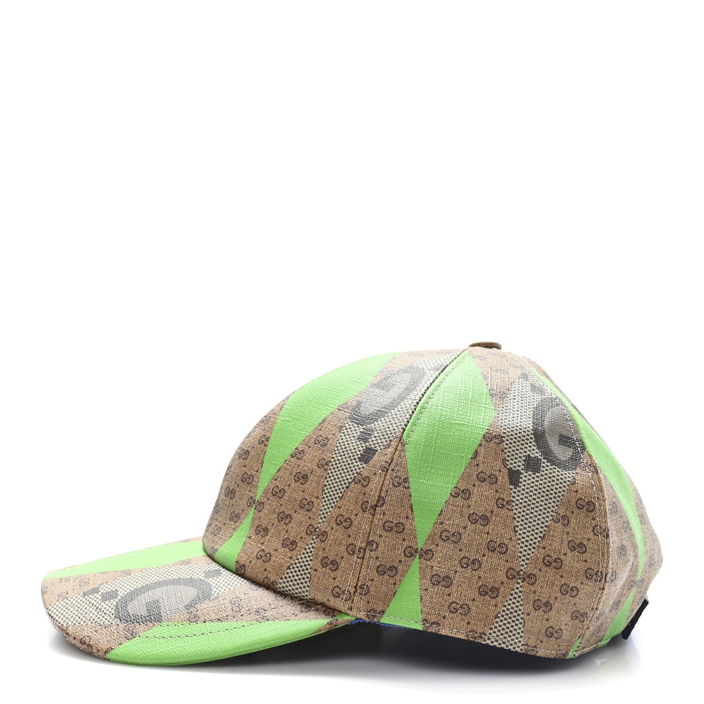 GG Supreme Monogram Mix Textured Patchwork Rhombus Baseball Hat XL Beige