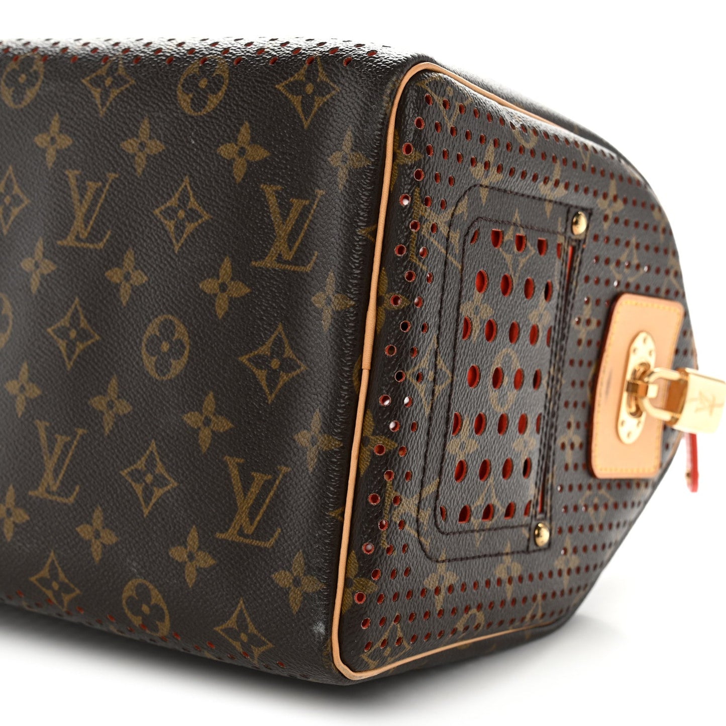 Monogram Perforated Speedy 30 Fuchsia