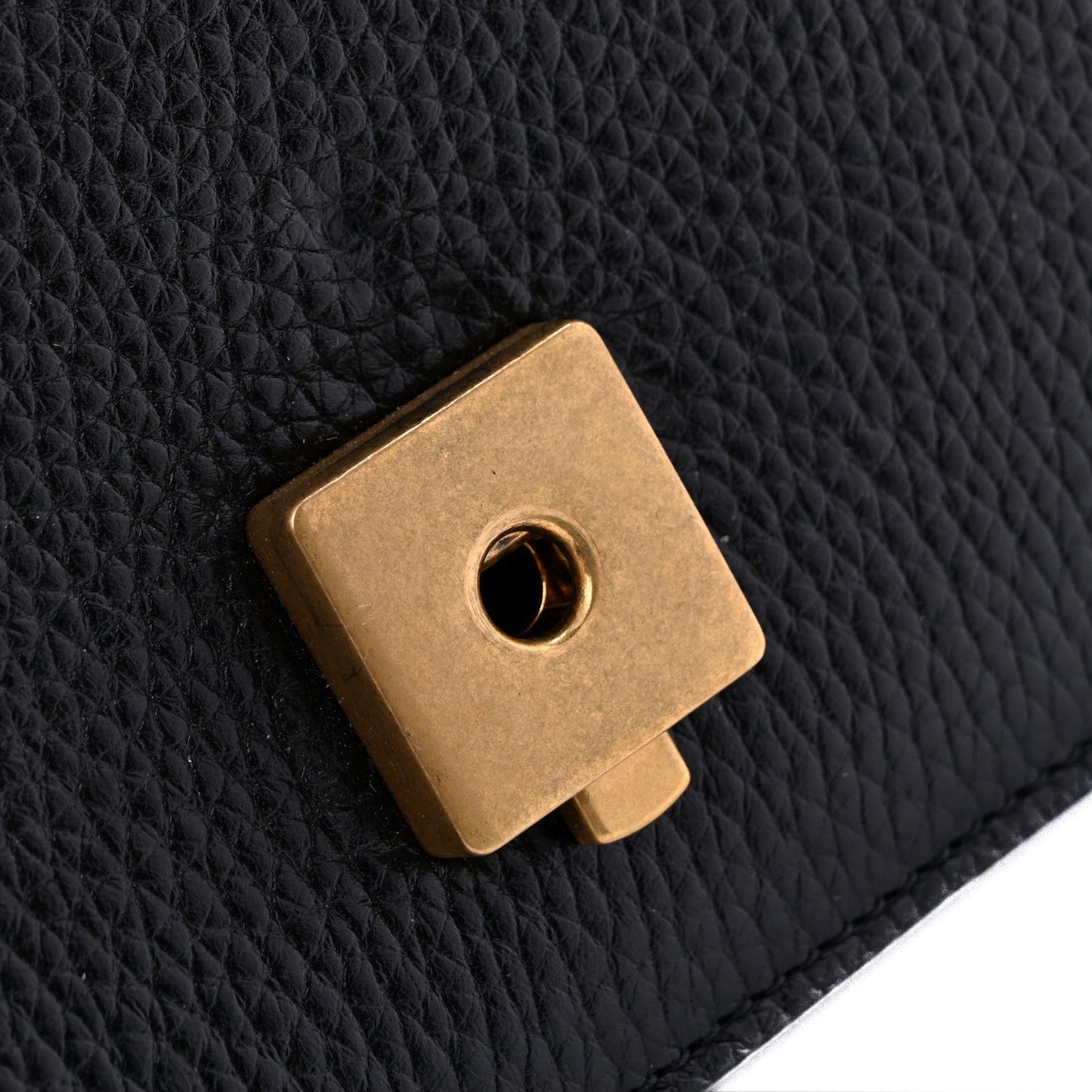 Calfskin Small GG Marmont Chain Handle Bag Black