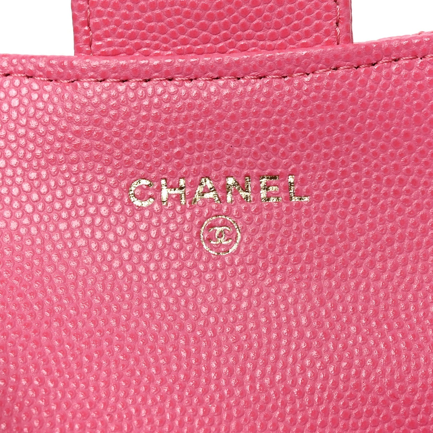 Caviar Quilted Coin Purse Pink