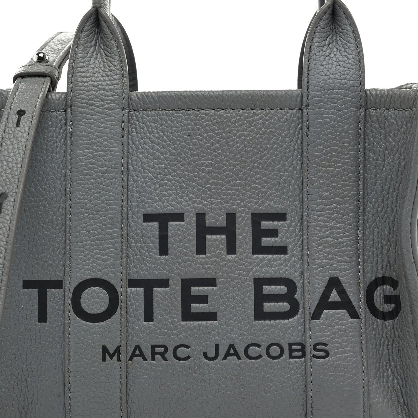 Grained Calfskin Small The Tote Bag Wolf Grey