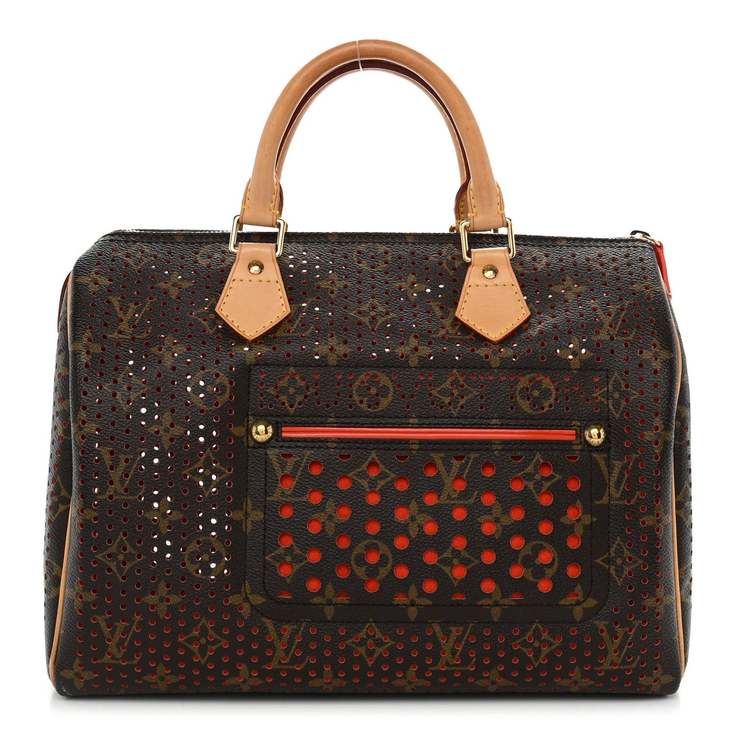 Monogram Perforated Speedy 30 Fuchsia