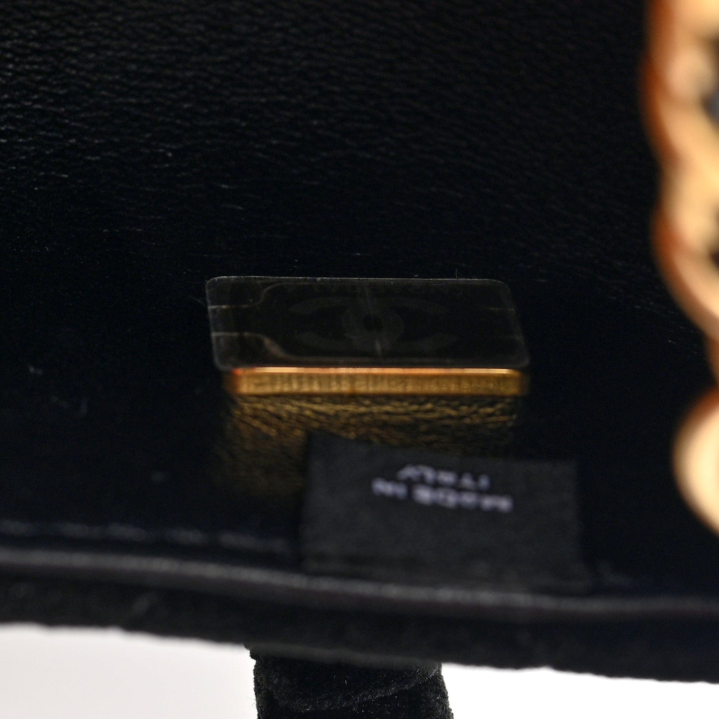 Velvet Quilted Mini Top Handle Flap Black