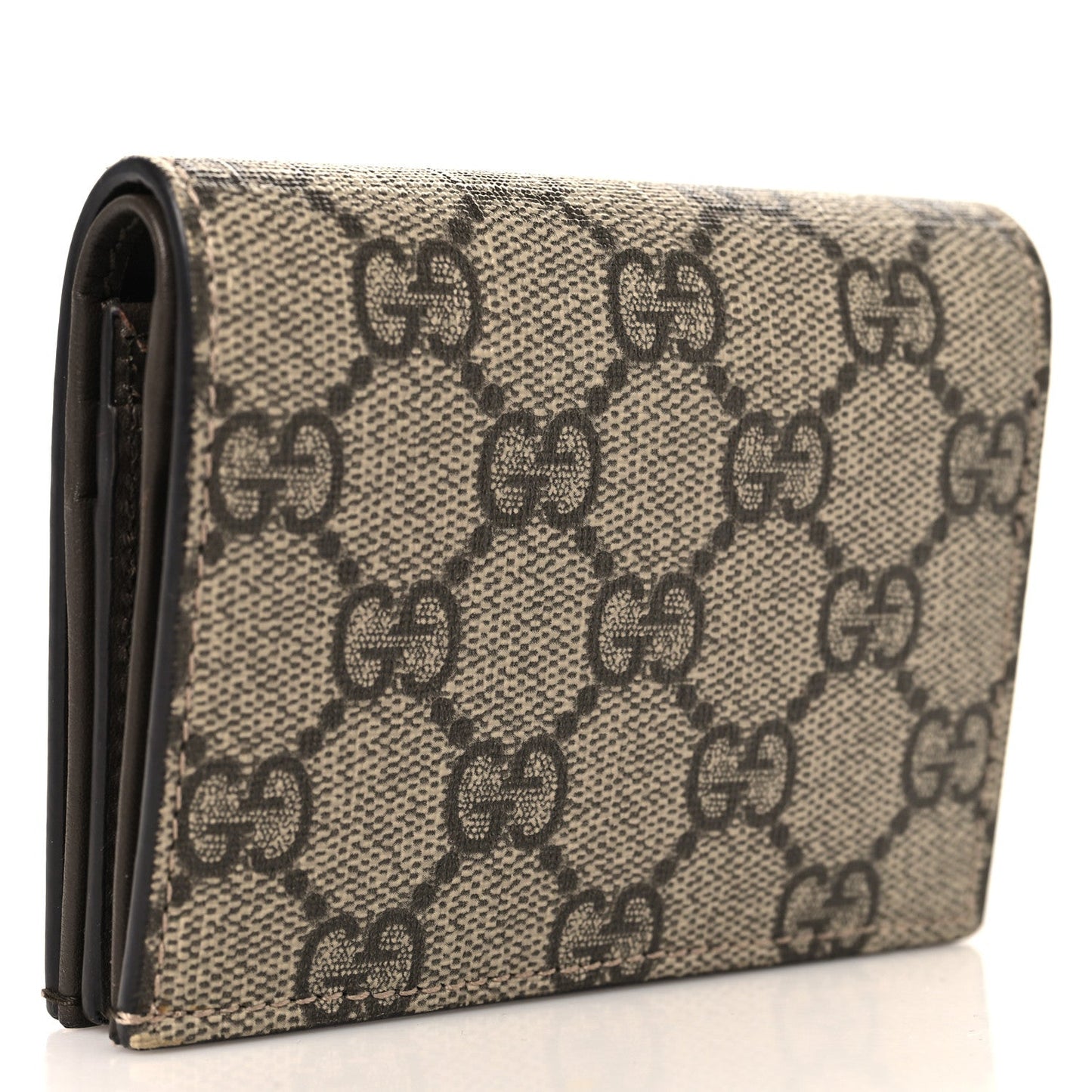 GG Supreme Monogram Card Case Beige