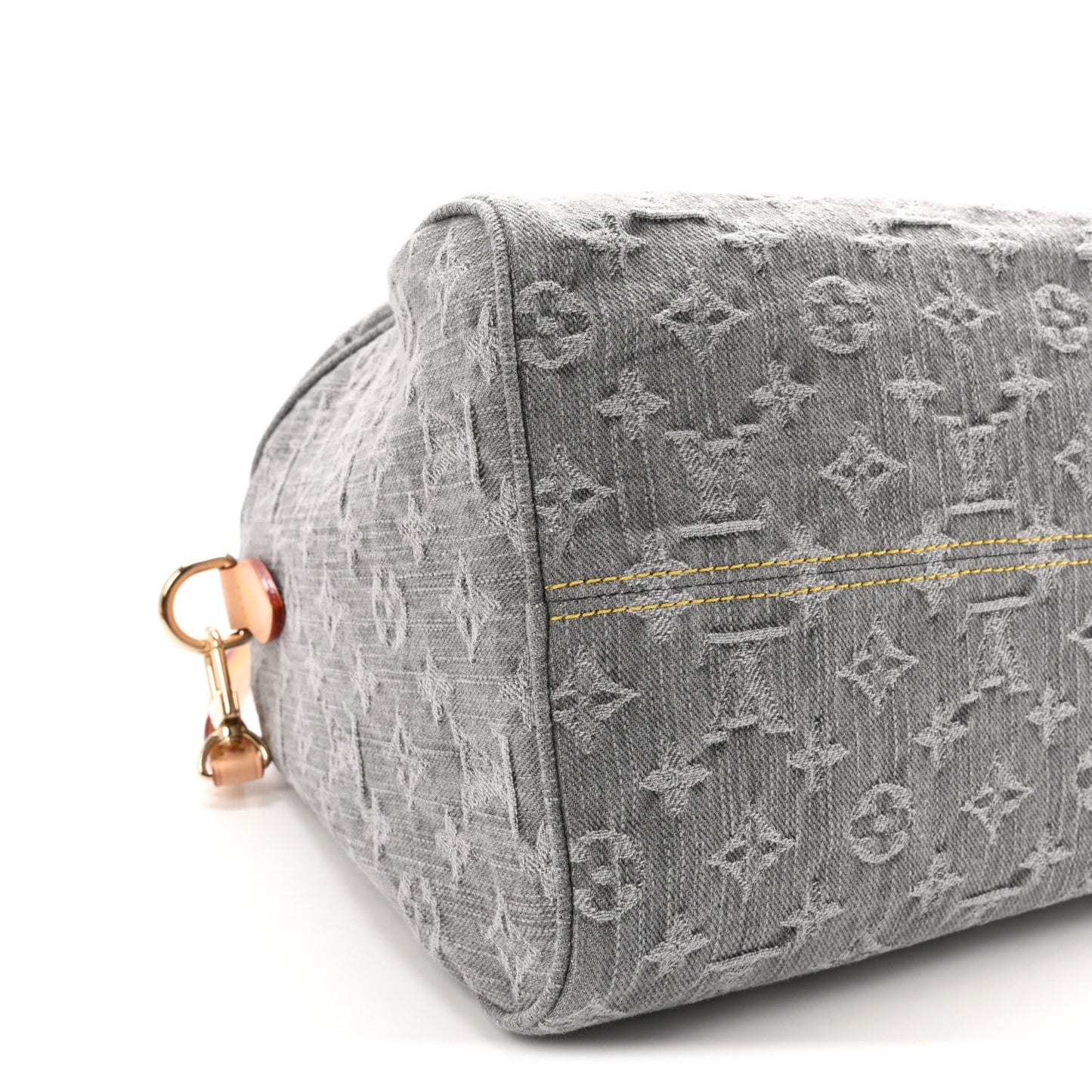 Monogram Denim Speedy Soft 30 Washed Gray