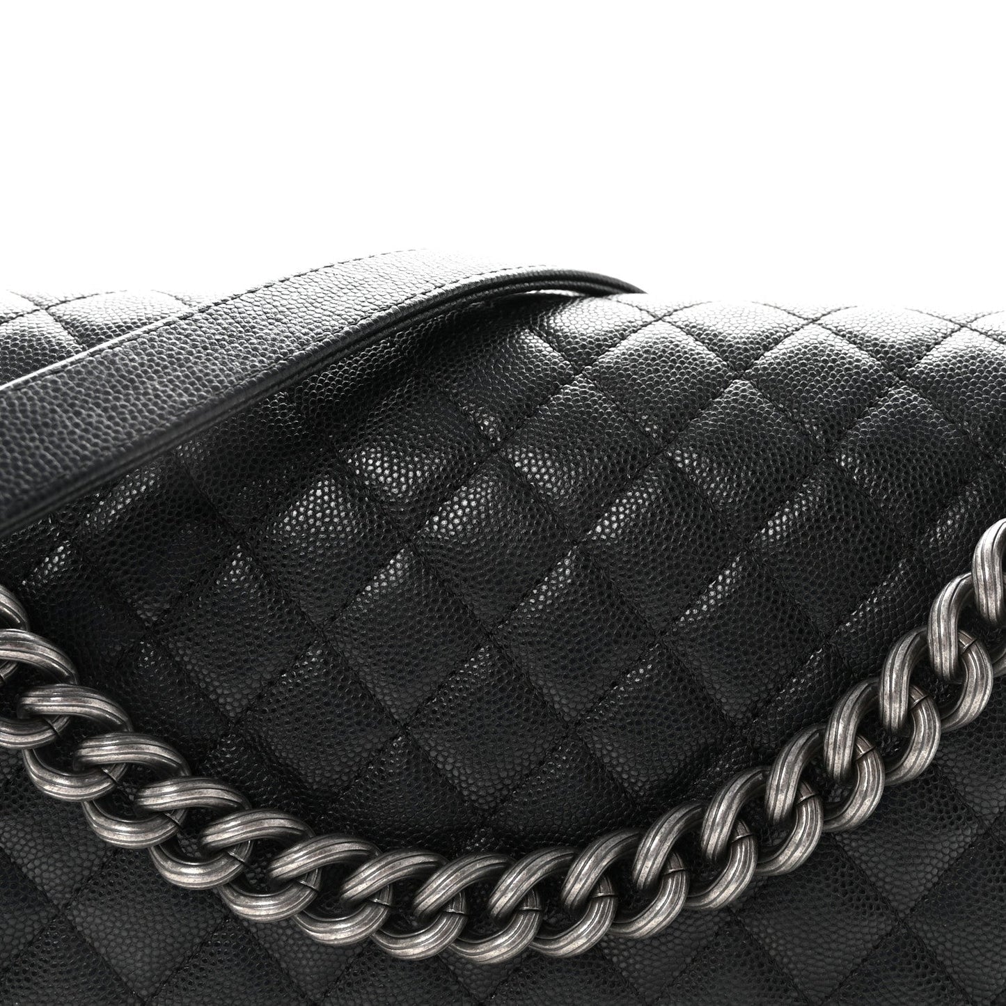 Caviar Quilted New Medium Boy Flap Black