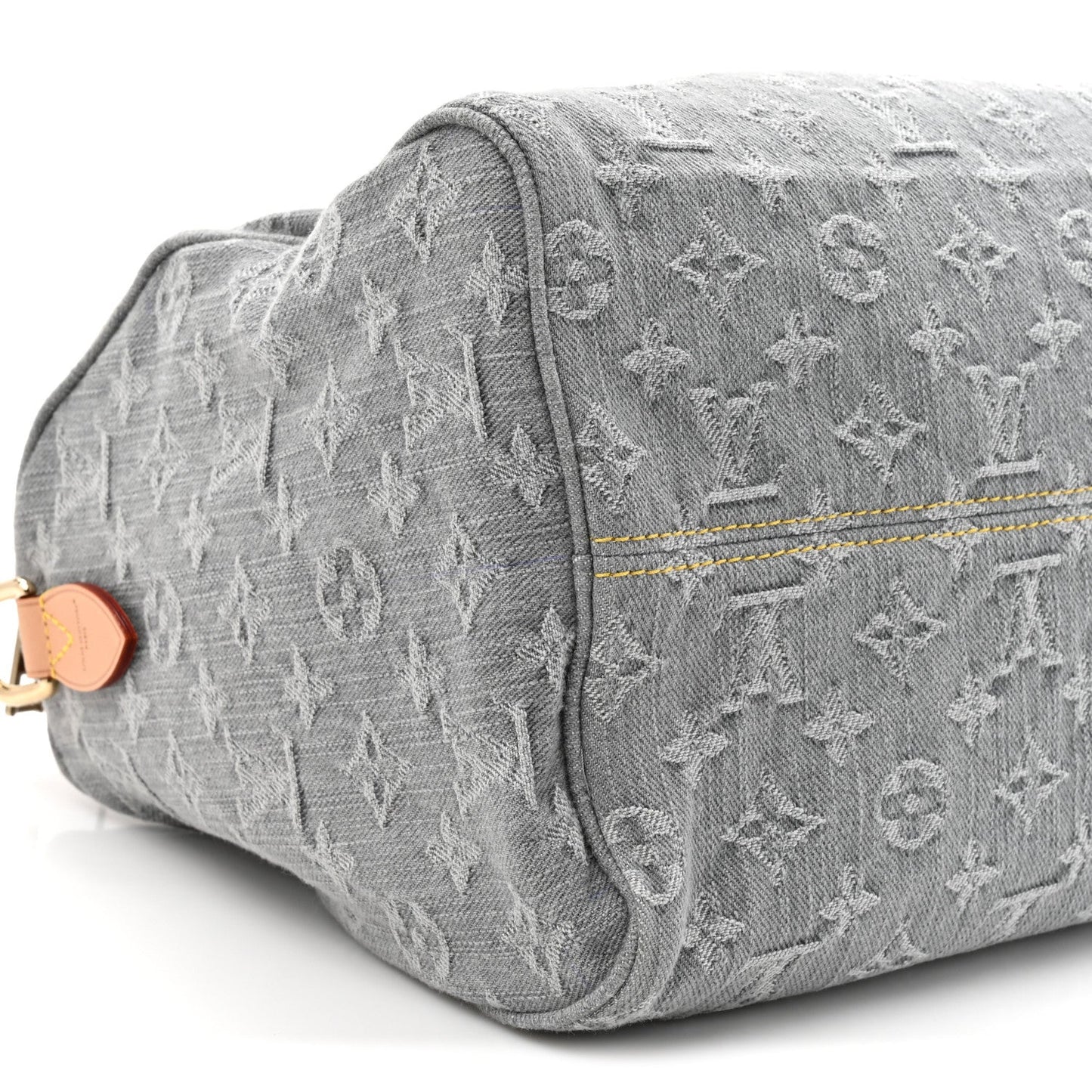 Monogram Denim Speedy Soft 30 Washed Gray