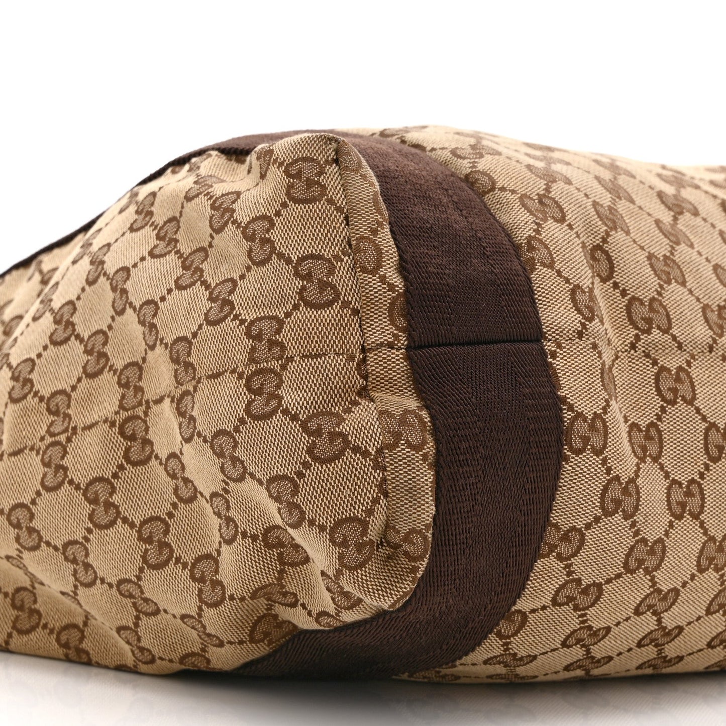 GG Monogram Medium Handle Vertical Tote Bag Dark Brown