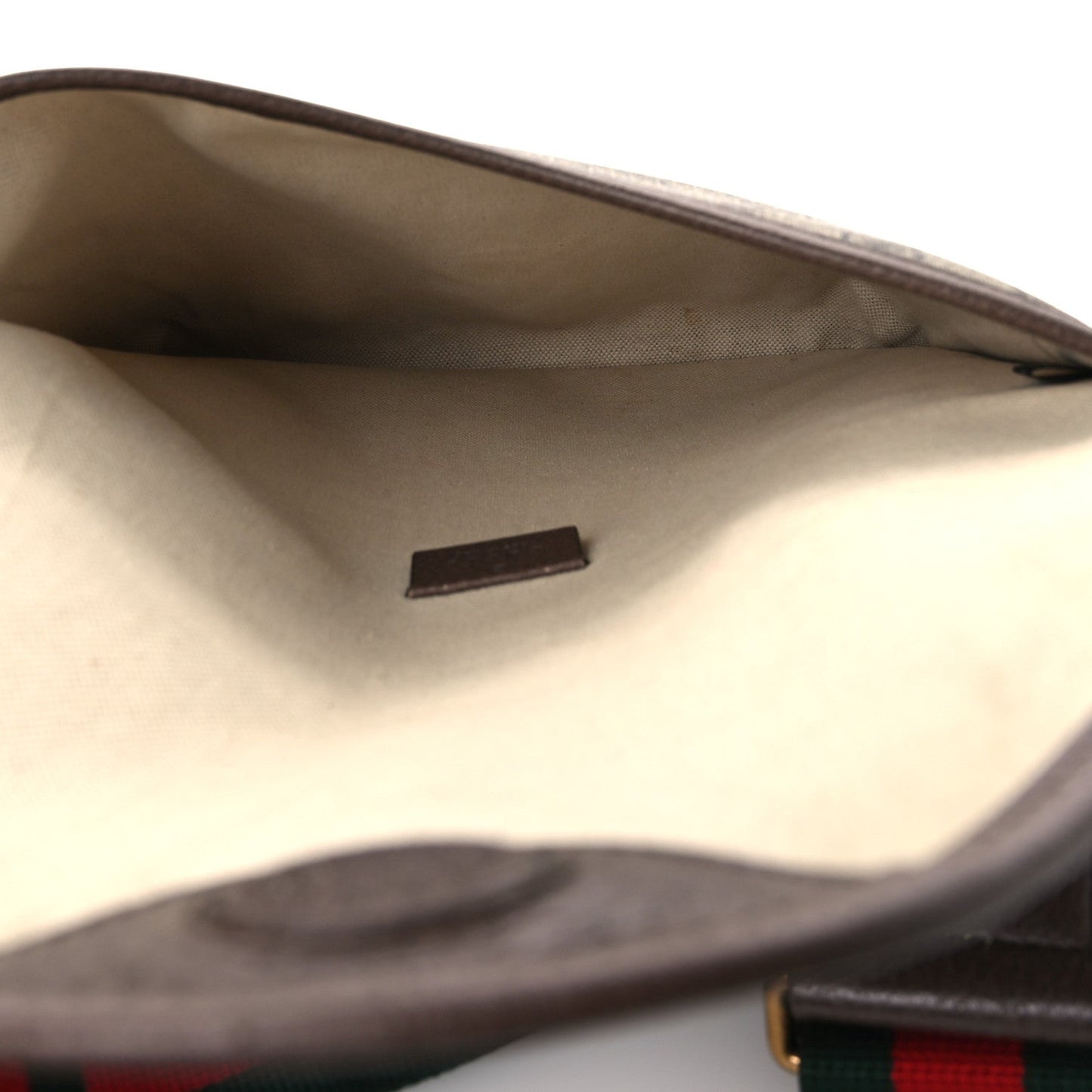 GG Supreme Monogram Web Medium Neo Vintage Flap Messenger Bag Beige New Acero