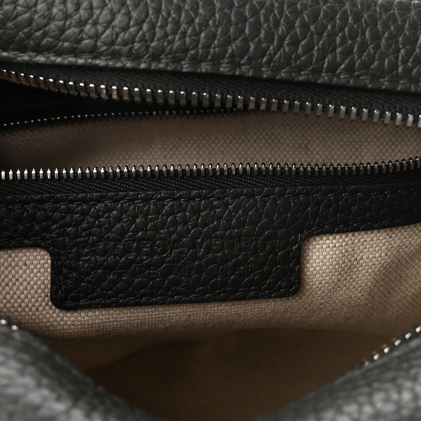 Grained Calfskin Intrecciato Medium Camera Bag Dark Green