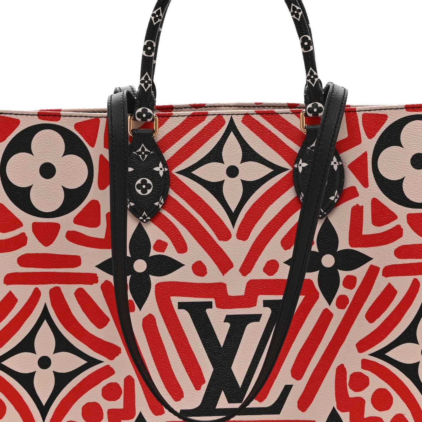 Monogram Giant Crafty Onthego GM Creme Rouge Black