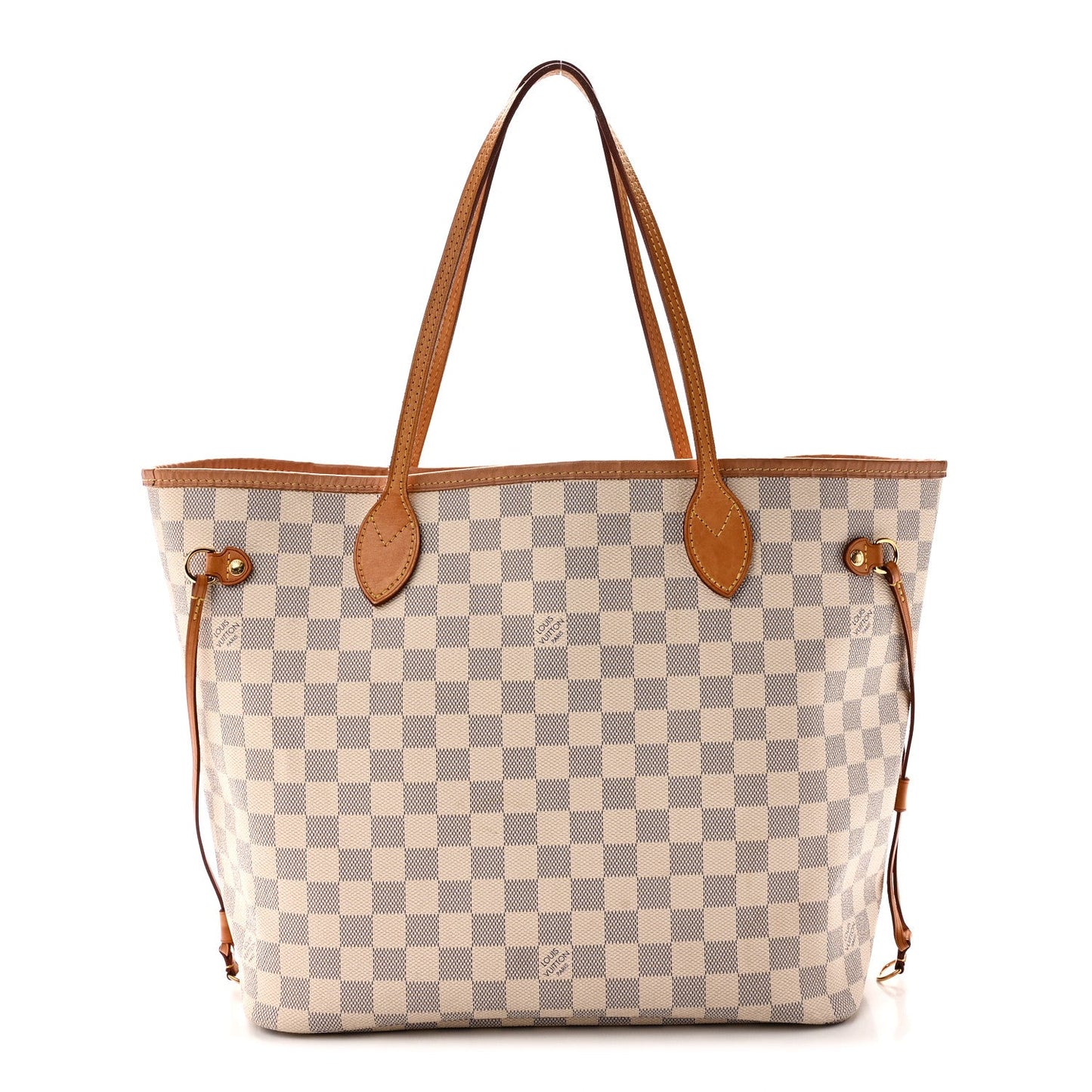 Damier Azur Neo Neverfull MM Rose Ballerine